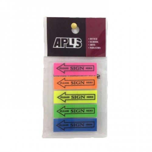 SIGN HERE PRINTED TAPE FLAG TYPE : APLUS