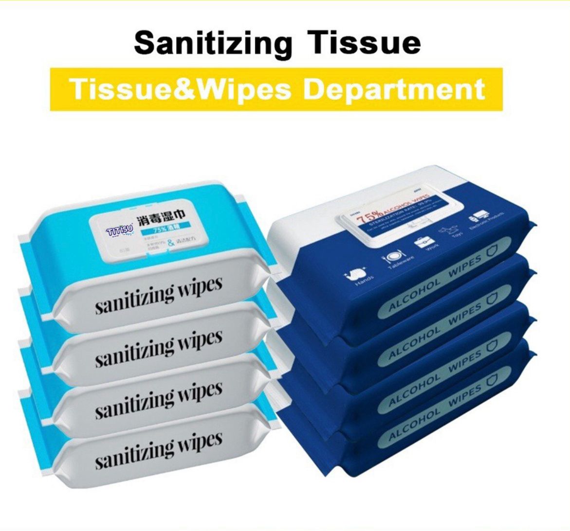 Titisu Wipes Sanitizing Wet Tissue KILL 99.99% /Tisu alkohol 75% Single packaging easy