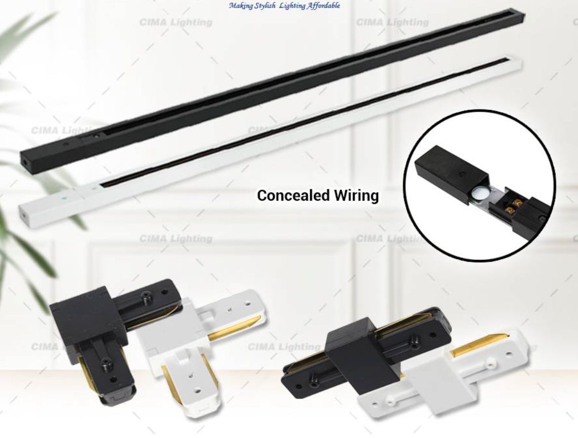 *LED Track Rail 2 Meter I-Joint Track Bar Power Track Light Rail LED Lighting with sportlight warm white