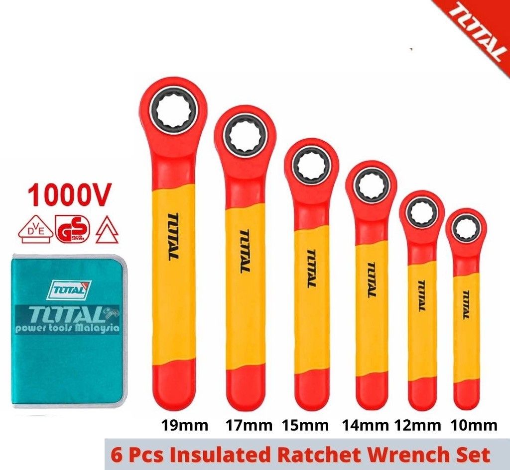 Insulated Ratchet Wrench TOTAL 6pcs