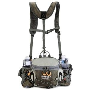 3 in 1 Pouch Bag DEUTER MOUNTAIN Backpack Waist Handcarry - RED