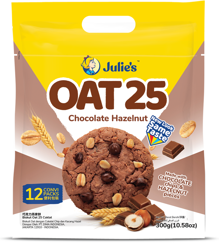 (Loose pack) Julie’s Oat 25 Chocolate Hazelnut 300g 