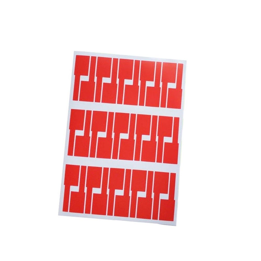 Sticker Cable Wire Label Sticker Red