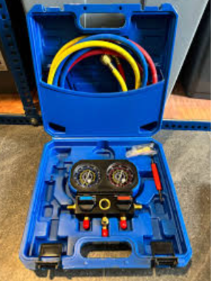 ROBINONE MANIFOLD GAUGE RMG-R32-B1 Gas Meter R410a R32 R22 R134a R407c R507 Air cond Aircon MANIFOLD VALUE