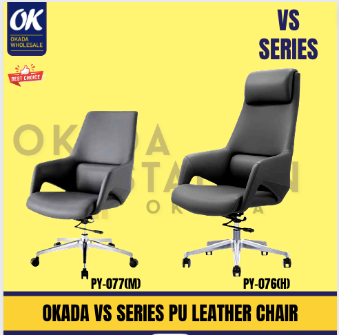 OK EXECUTIVE ERGONOMIC PU LEATHER CHAIR / HIGH BACK / PY-078(H) / MEDIUM BACK / PY-077(M) / OFFICE CHAIR / ERGONOMIC CHAIR