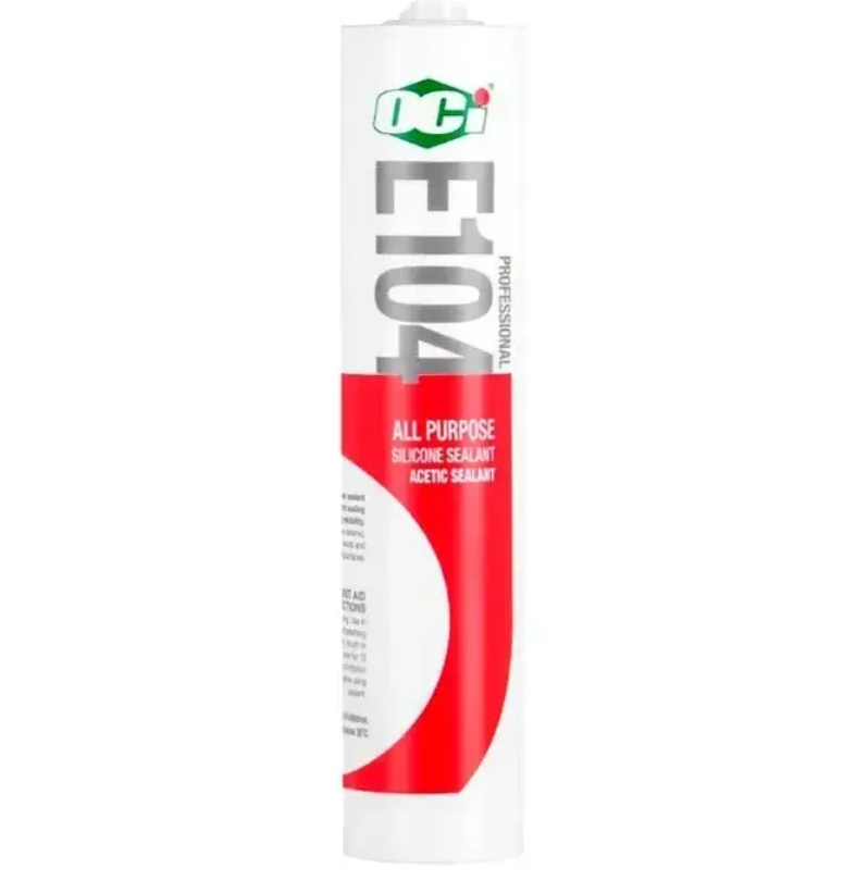 OCI E104 ALL PURPOSE SILICONE ACETIC SEALANT (350GM/300ML)