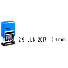 Shiny Date Stamp S-400 4MM