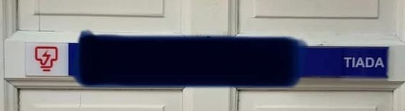Name Plate TNB With Slot Ada Tiada