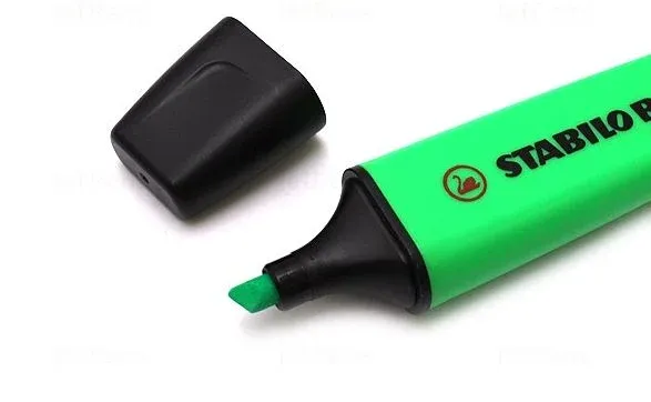 STABILO BOSS FLUORESCENT HIGHLIGHTER 0.4MM (GREEN)