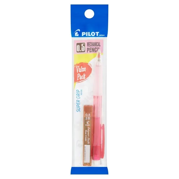 PILOT SUPER GRIP MECHANICAL PENCIL (0.5 / 0.7 )- value pack