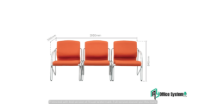 NP CHROME LINK CHAIR – LC 701 [3 Seater]
