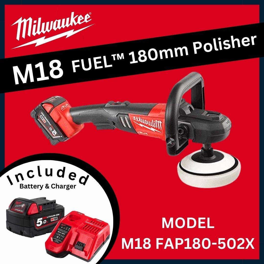 MILWAUKEE M18 FUEL™ Polisher / M18 FAP180-502X / Sanders & Polishers / MILWAUKEE SET / POLISH MACHINE