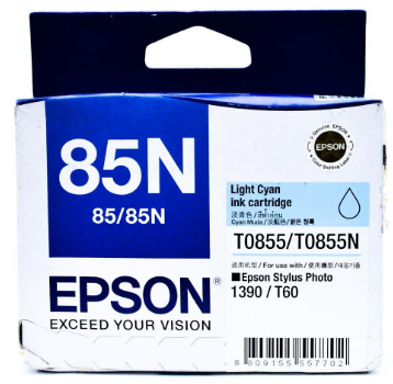 Genuine Malaysia Epson Warranty - EPSON 85N LIGHT CYAN INK C13T122500