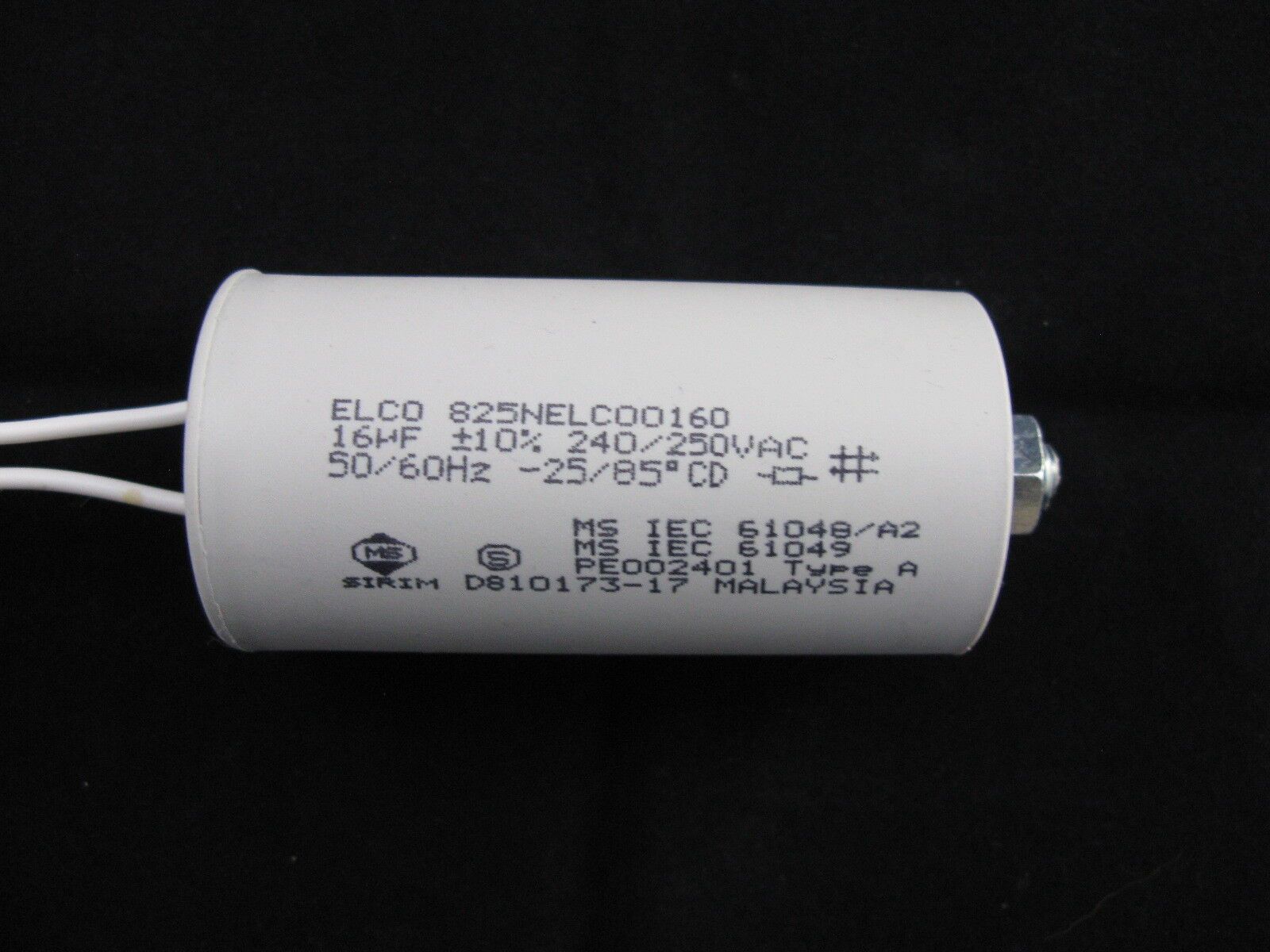 ELCO Capacitor 16uf 240V