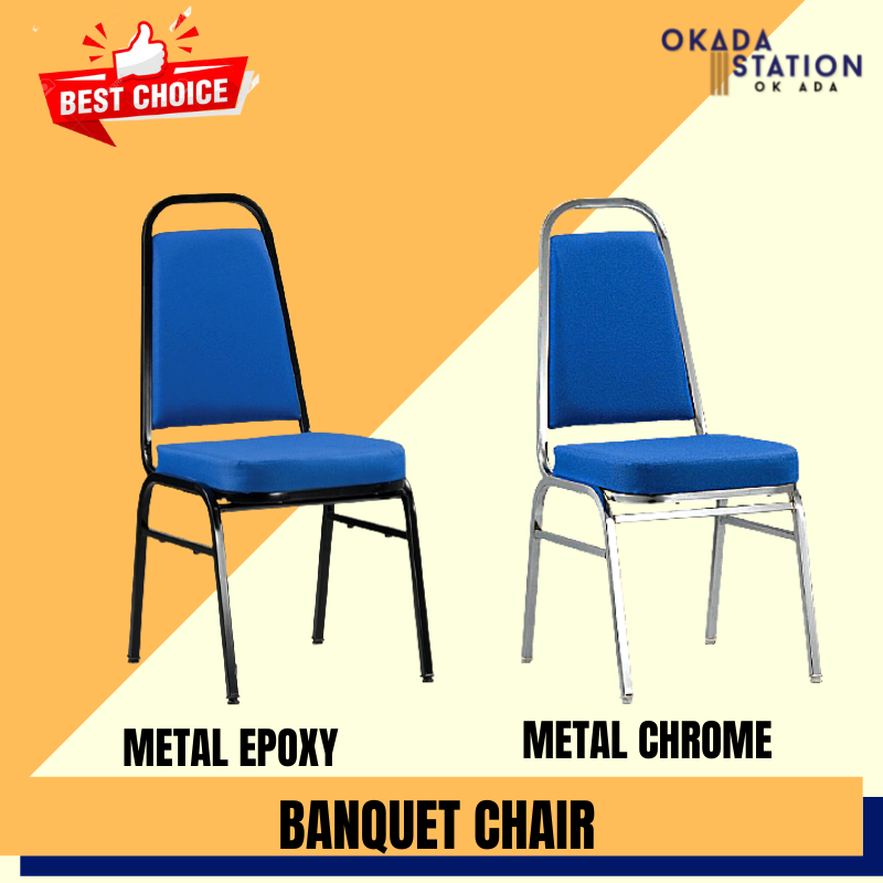 BANQUET CHAIR, / EPOXY / CHROME / BANQUET CHAIR / Chair / Banquet Chair / Office Chair / ERGONOMIC CHAIR