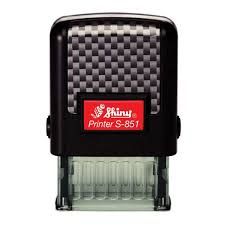 SELF-INKING STAMP -18 x 47MM S853 SHINY