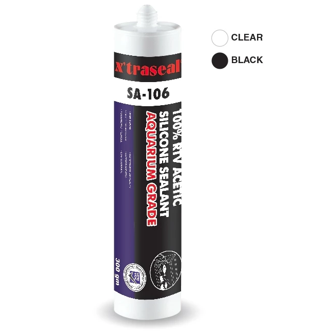 X'TRASEAL SA-106 AQUARIUM GRADE 100% RTV ACETIC SILICONE SEALANT 300G