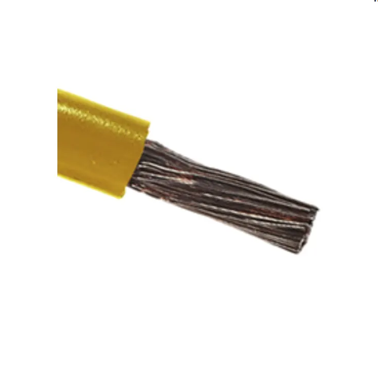 RS PRO Yellow 4 mm² Hook Up Wire, 12 AWG, 52/0.3 mm, 100m, PVC Insulation
