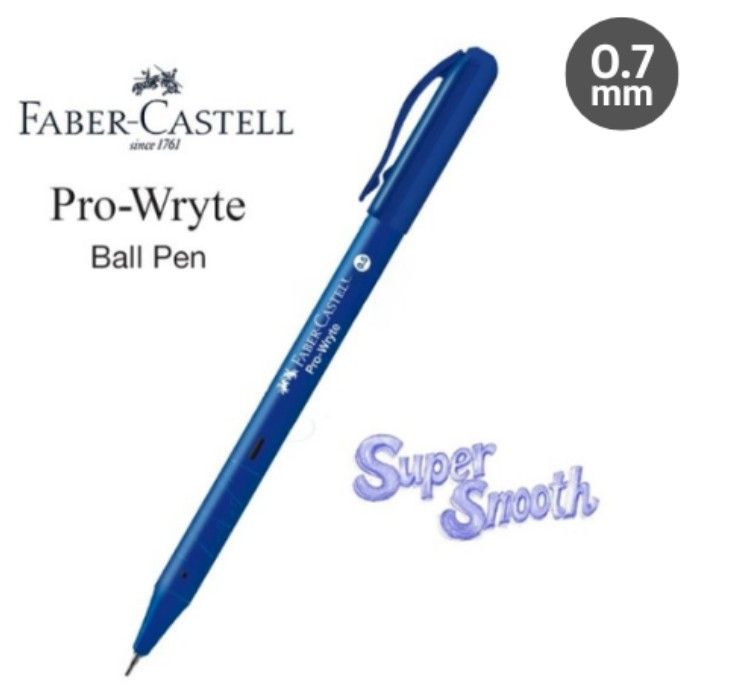 Faber-Castell Pro-Wryte Ball Pen ( 0.5 / 0.7 ) 12pcs or 6pcs 660251 Blue 0.7 12pc PEN-650199-KK