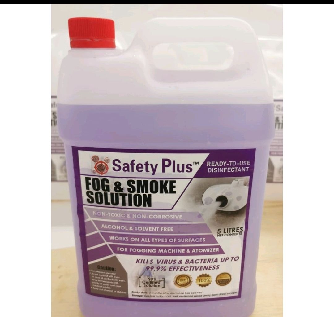 Safety Plus Hand Sanitizer Non Alcohol Liquid Based 5L (for fogging machine)