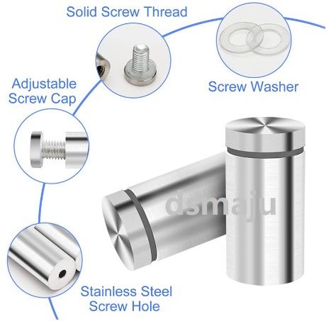 STAINLESS STEEL ADVERTISING SCREW 16 X 25MM (50pcs)