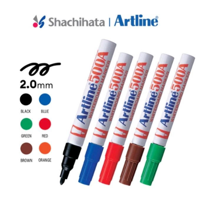 Artline 500A Whiteboard Marker Medium -2.0 mm NIB
