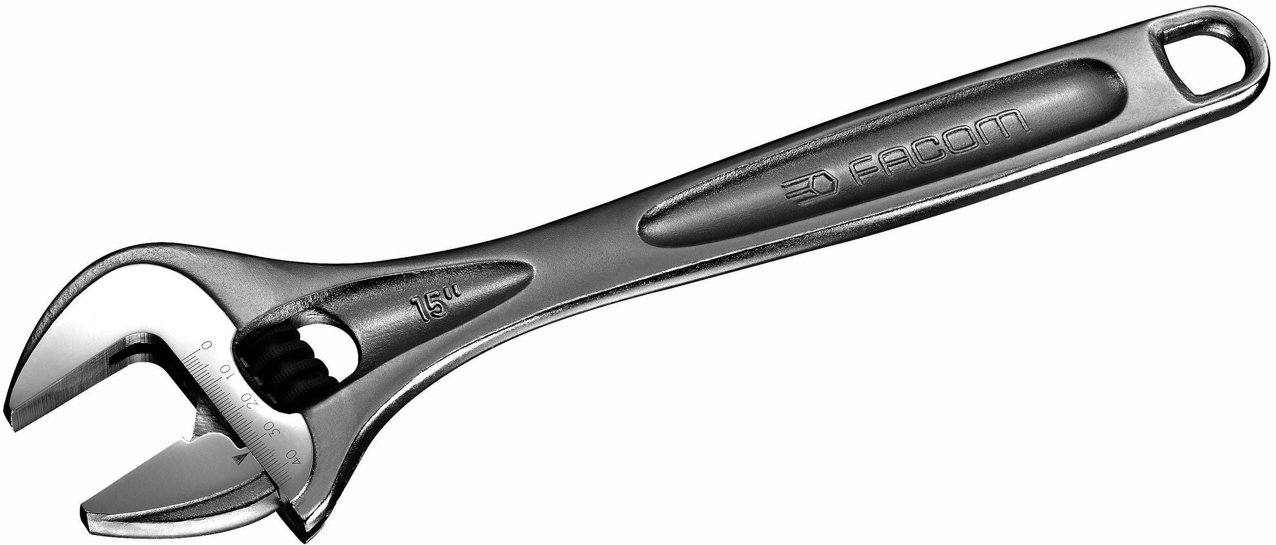 Facom 113A.8C 8in Heavy Duty Chrome Adjustable Wrench