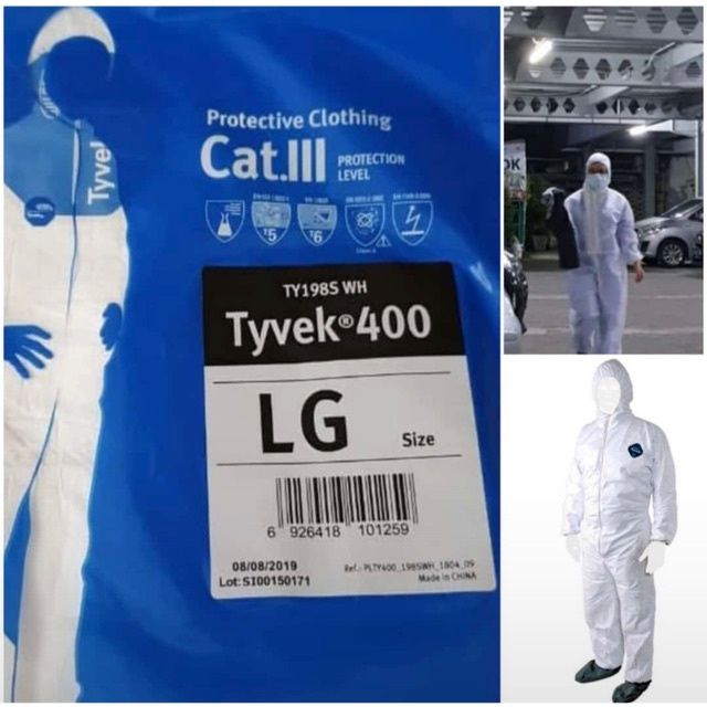 Dupont Tyvek Barrierman 610DPT9425 Disposable Coverall
