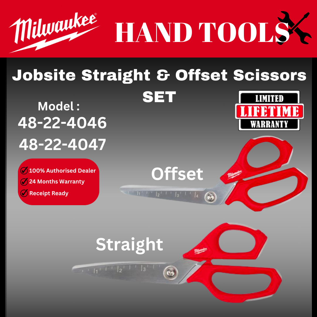 Milwaukee Scissors 2pcs Set / Milwaukee Scissor / Jobsite Scissors / Milwaukee Gunting Set / Cutting Tool