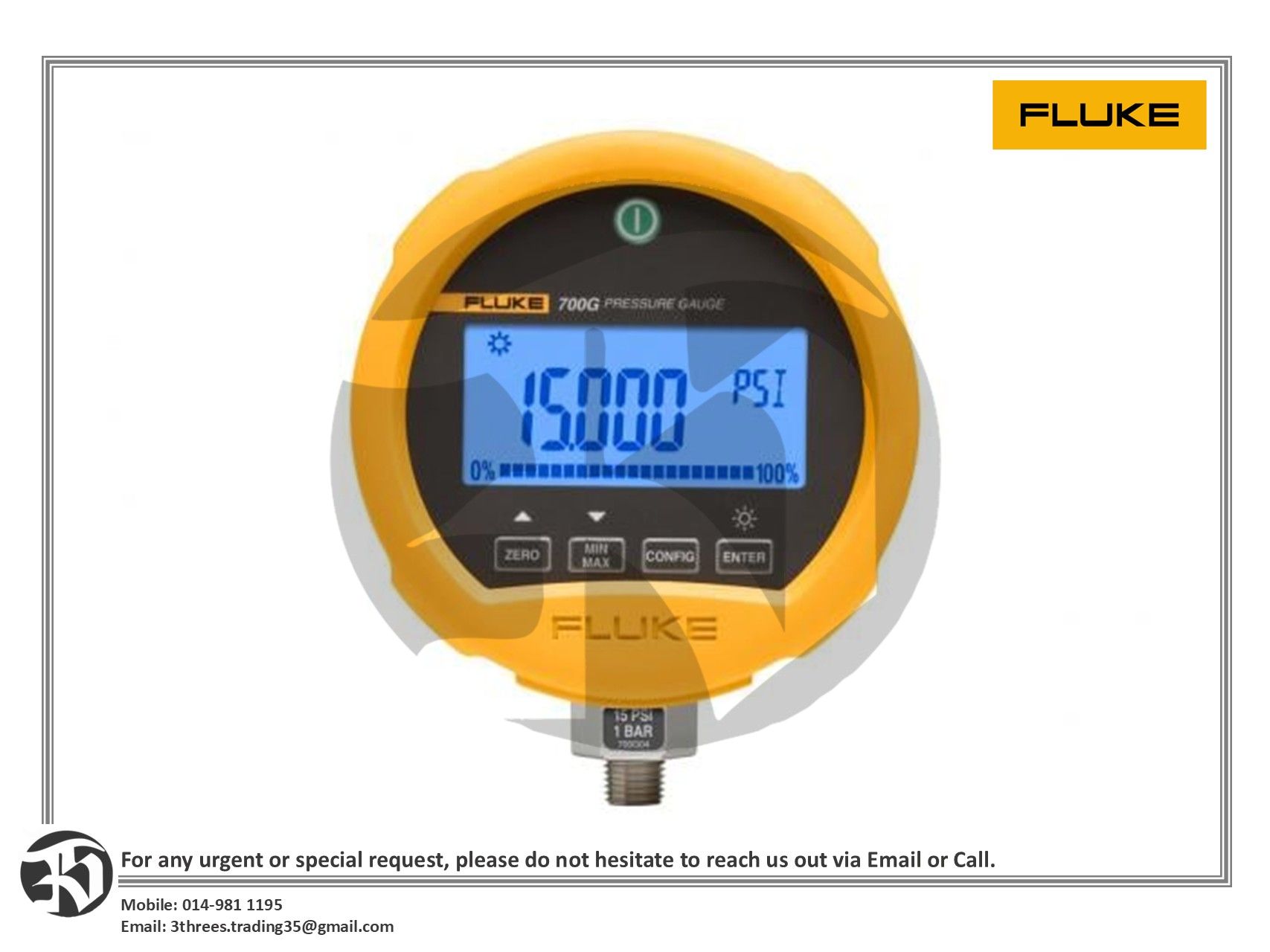 Fluke 700G Pressure Gauge Calibrator 700RG29