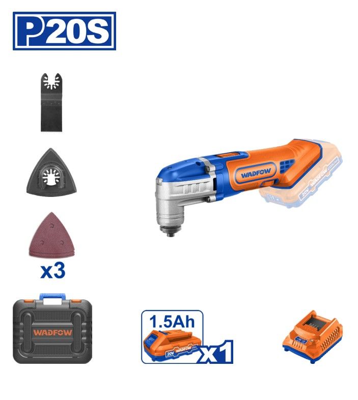 WADFOW WMUP5021 LI-ON CORDLESS MULTI-TOOL 20V