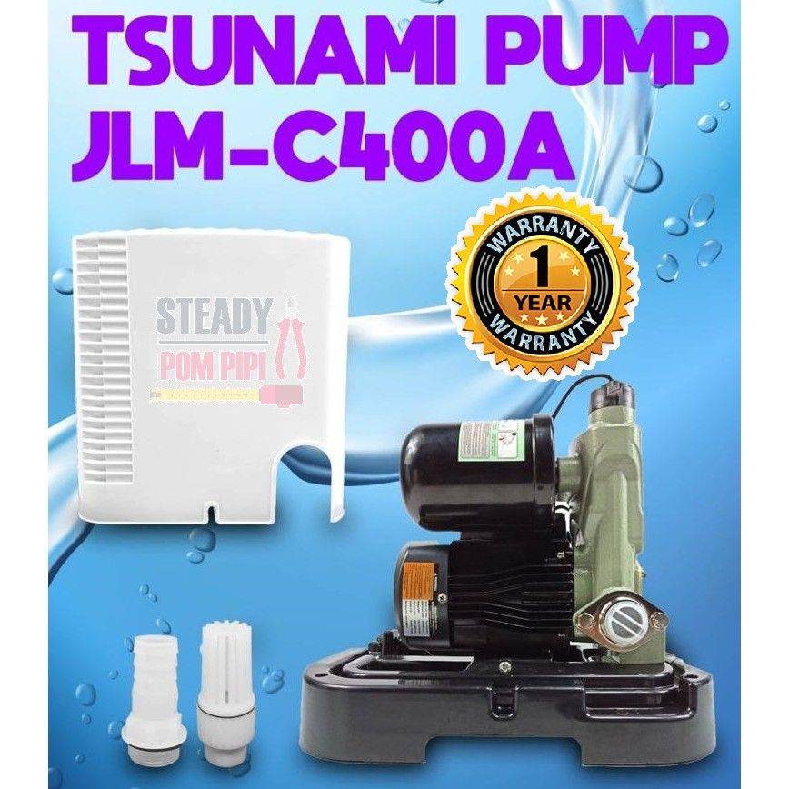 TSUNAMI JLMC400A | JLM-C400A & JLM-C200A AUTO SELF PRIMING JET PUMP | WATER BOOSTER PUMP | HOME WATER PUMP | HOME PUMP- FREE DELIVERY CHARGE