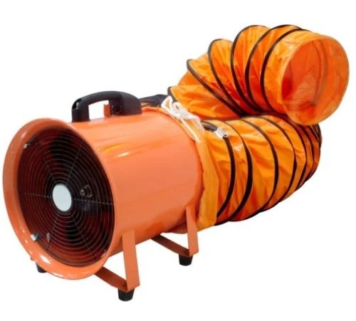 12鈥�Portable Ventilator & Blower Fan + 12鈥�X 5M Flexible dust Hose