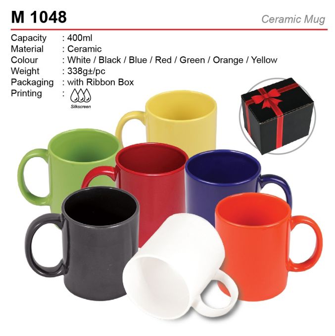GIFT & SOUVENIRS / CERAMIC MUG / M1048 / WITH PRINTING LOGO / 400ML / CAWAN / CENDERAHATI