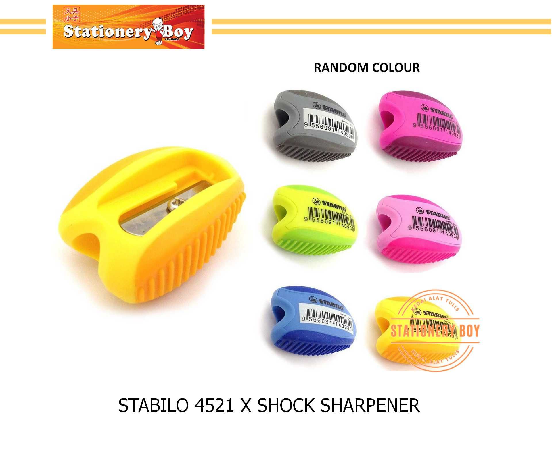 STABILO 4521 X Shock Sharpener / Pengasah Pensel