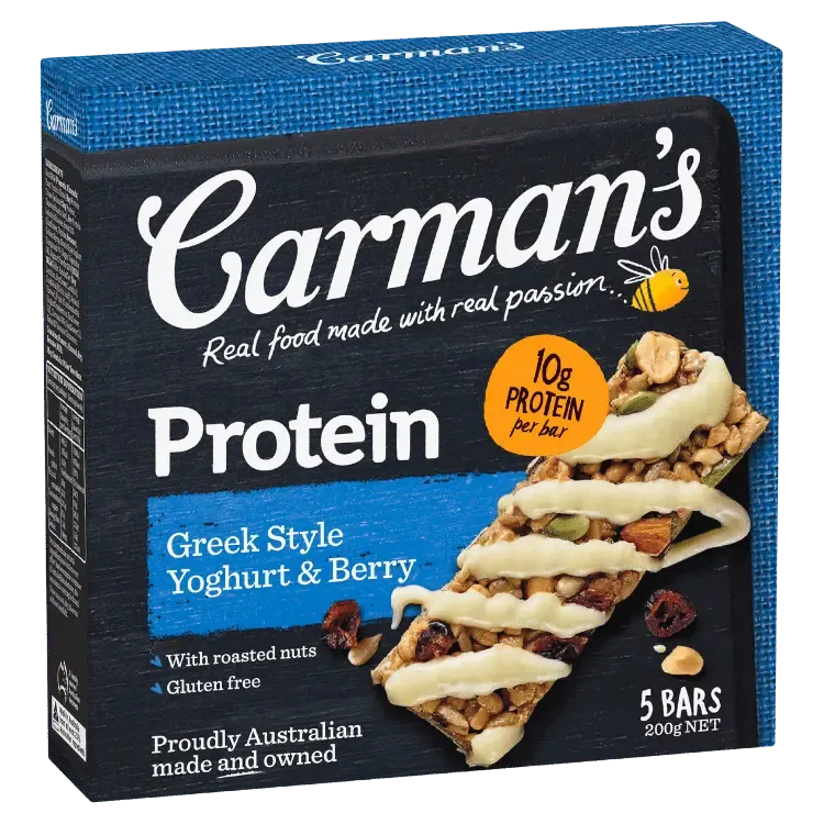 Carman’s Greek Style Yoghurt Berry Protein Bars x 5