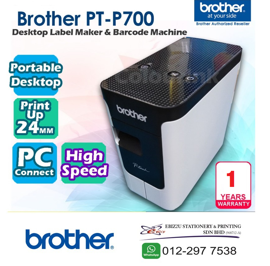 Brother PT-P700 - A Plug and Play PC & Mac Connectable Labelling Machine