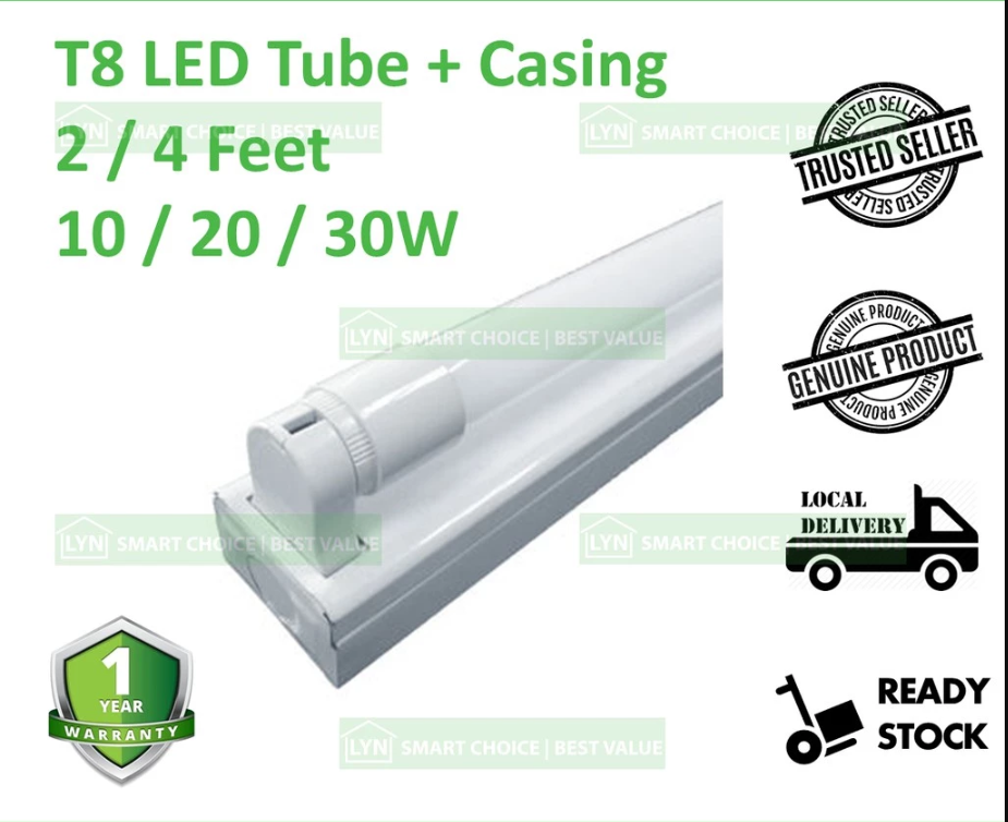 ok T8 LED Tube With Casing / 4 feets / 30 watts