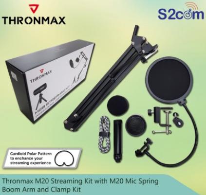 Thronmax M20 Streaming Kit With M20 Mic Spring Boom Arm And Clamp Kit
