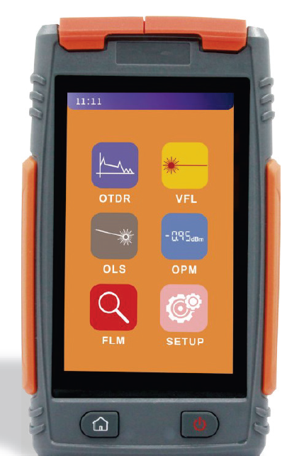 Mini OTDR 1310/1550nm (22/20dB), VFL, SC/UPC, LS, 4inch Touch Screen, OPM dead zone 1/4m