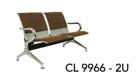 Double Seater Waiting Area Chair (PVC/FABRIC)