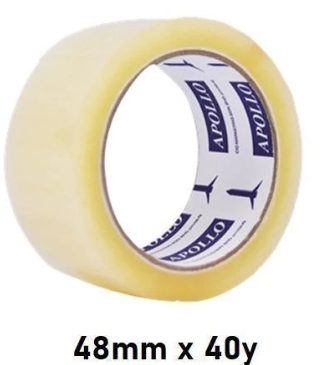Apollo Transparent OPP Tape 48mm x 40y