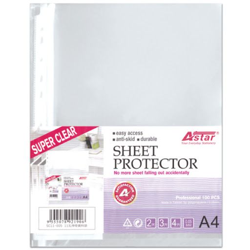 ASTAR SC11-005 A4 REFILL POCKET (100SHT/PKT)