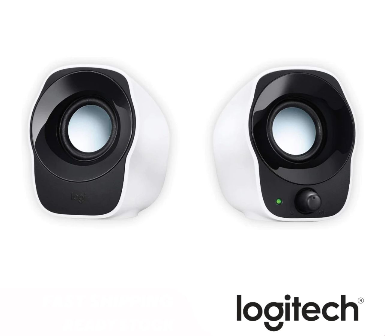 Logitech Stereo Speaker with USB Powered, Cable Management & Power and Volume Controls