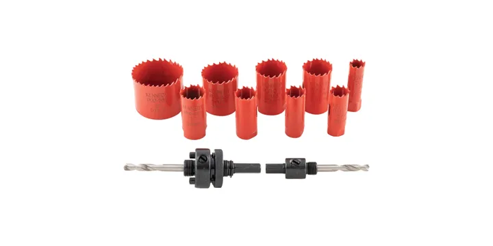 HOLESAW KIT IN PLASTIC TUBE11-PCE