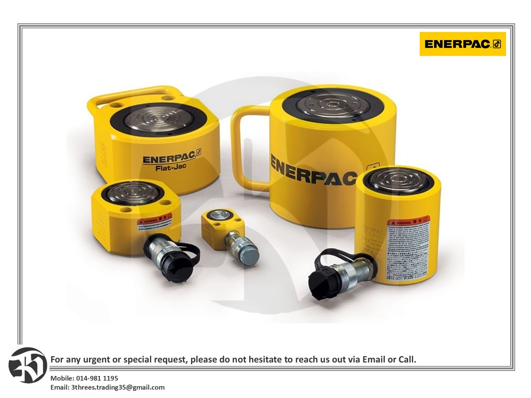 Enerpac Low Height Hydraulic Cylinders (RCS Series)