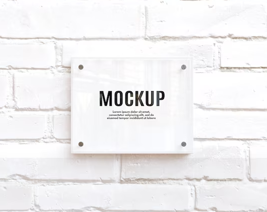 OEM A4 Acrylic Signage (Custom Design)