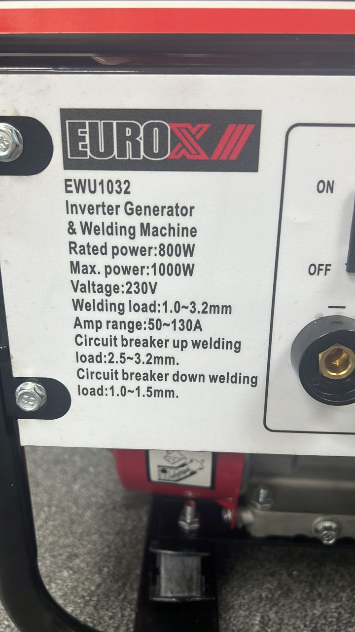 EUROX-III EWU1032 INVERTER GENERATOR & WELDING MACHINE