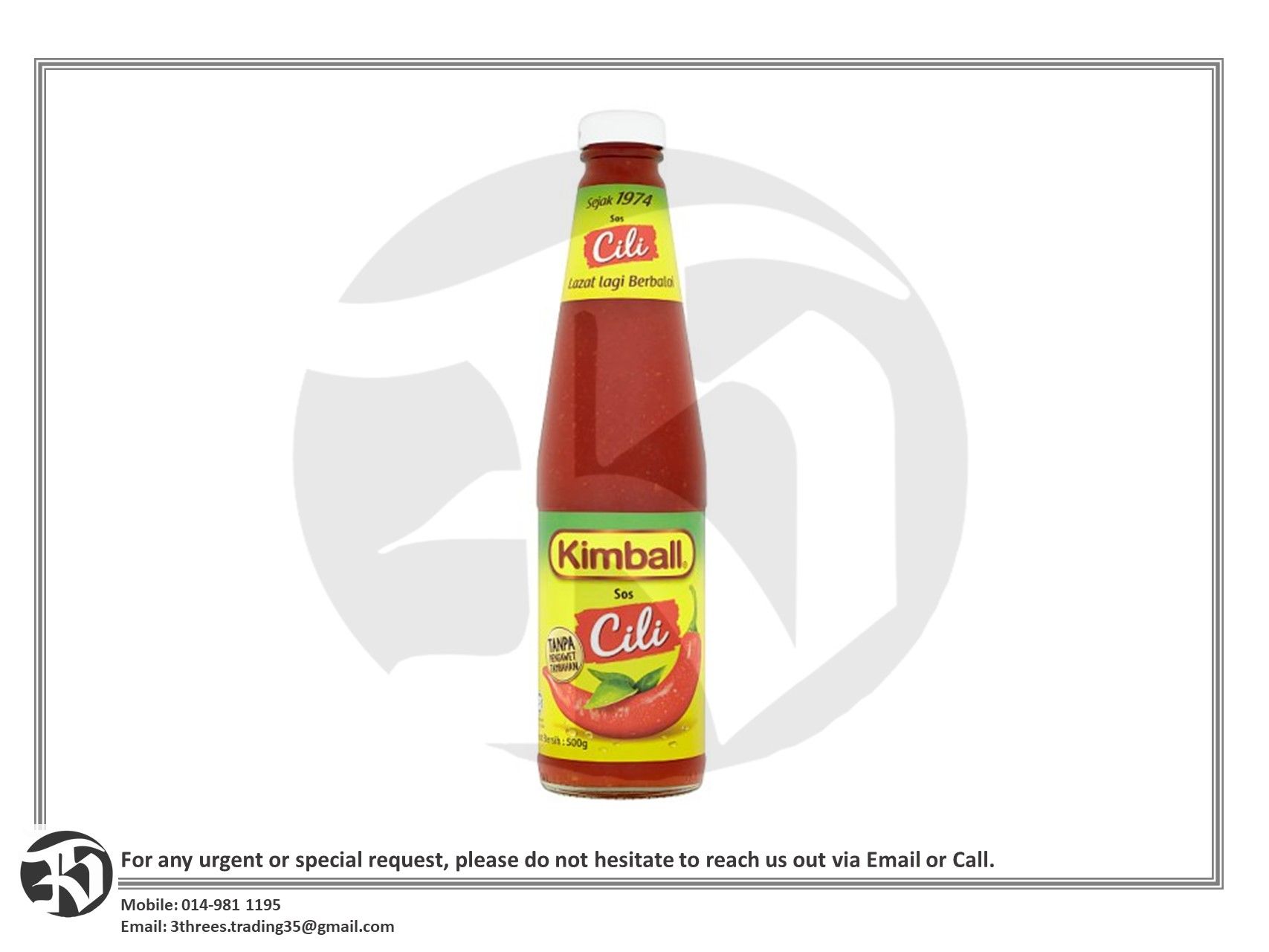 Kimball Chilli Sauce 500g