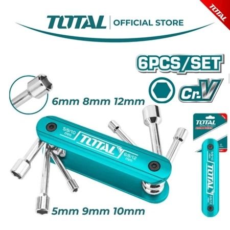 Total Folding Nut Driver Set (6Pcs) THFND061